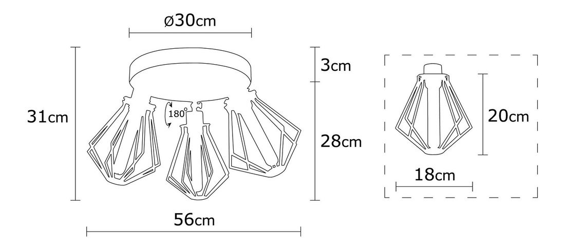 Nástěnné svítidlo Olivia 1042