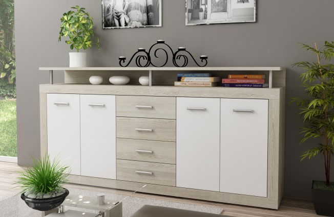 Komoda Jachim Juno New dub sonoma + bílá *bazar