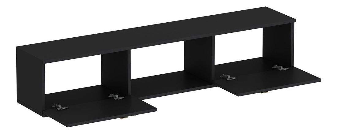 TV stolek/skříňka Arenden (antracit + zlatá)