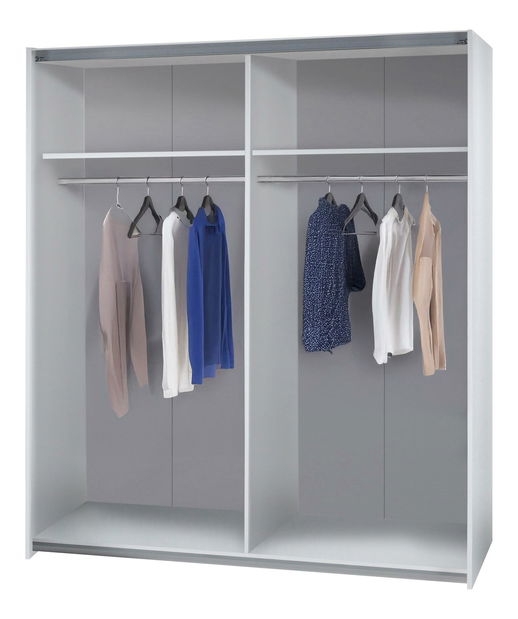 Šatní skříň s posuvnými dveřmi Tempah (bílá)
