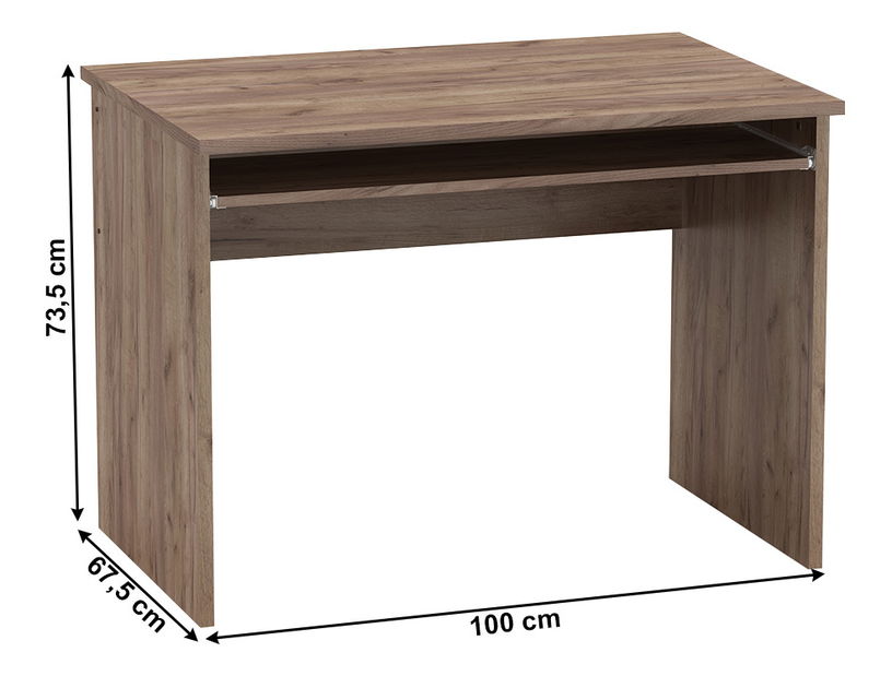 Kancelářská sestava Hansa 2 NEW (craft dunkel + bílá)