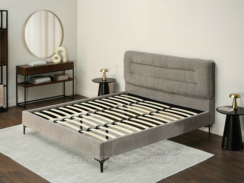 Manželská postel 180 cm Creame 180 (šedá + černá)