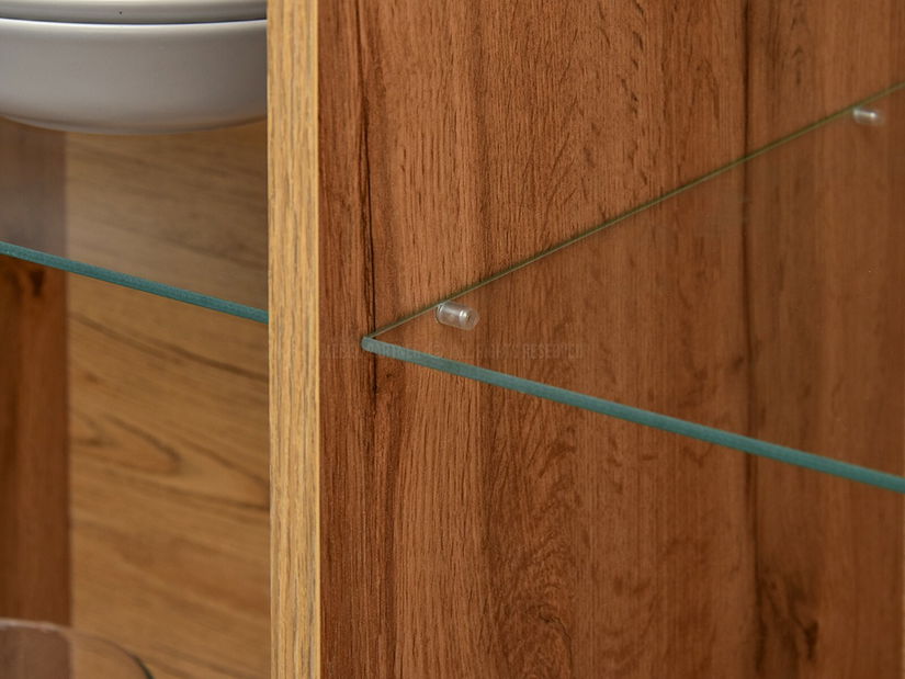 Obývací stěna Suspendera SH03 (dub + černá)