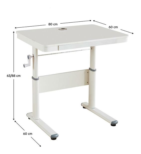 PC stolek Janina (bílá)