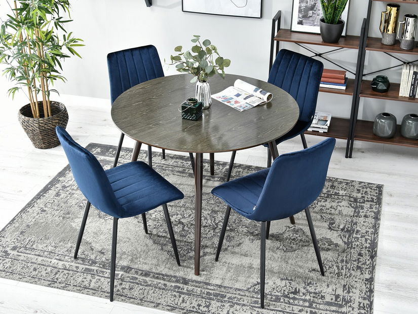 Židle Mia (námořnická + zlatá)