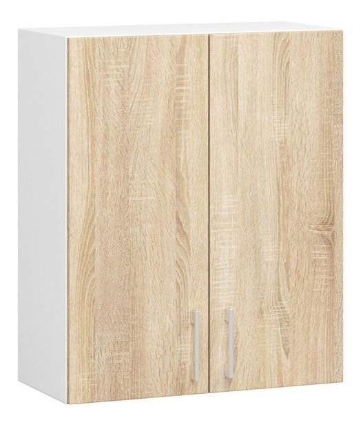 Horní kuchyňská skříňka Lula W60 720 (bílá + dub sonoma)