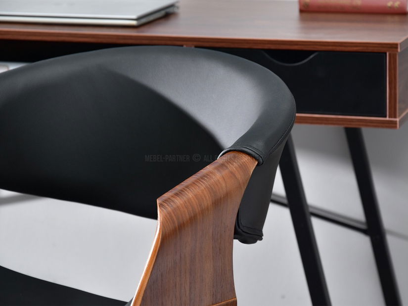 Židle Rapido (ořech tmavý + černá)