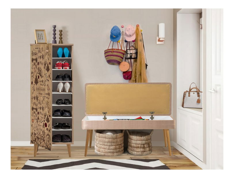 Předsíň Feliz 731 (dub sonoma + kamenná)