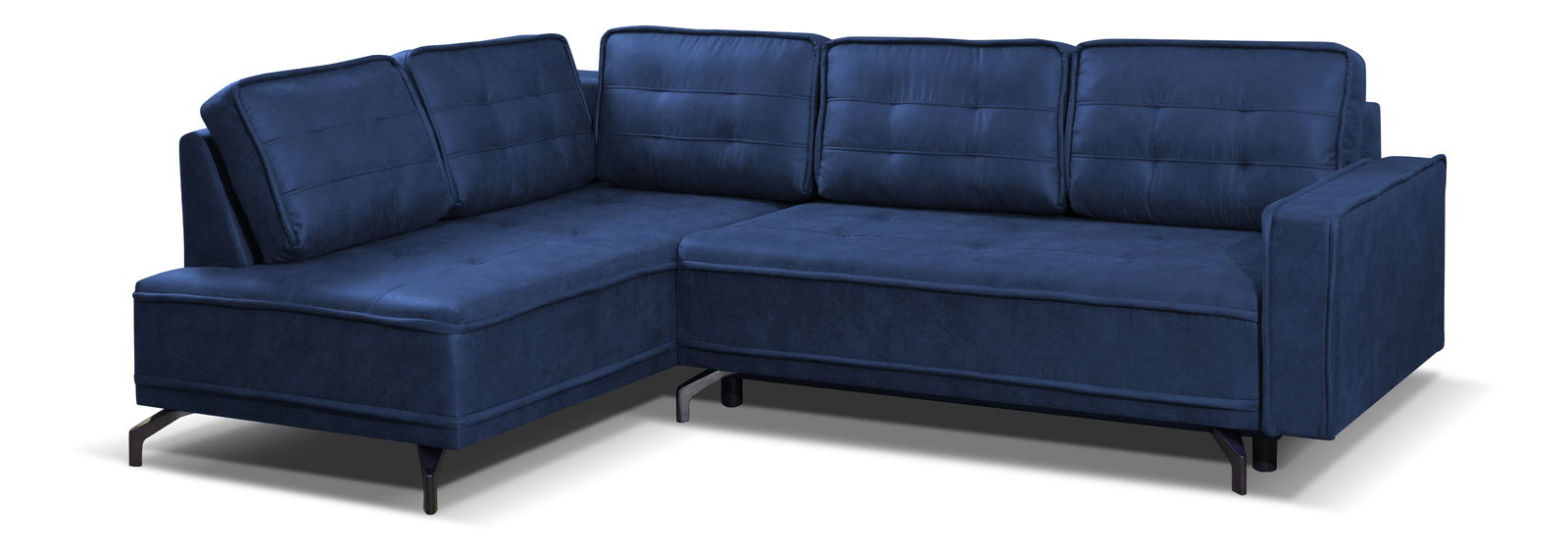 Rohová sedací souprava Tanore (tmavě modrá) (L)