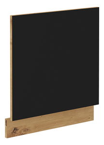 Dvířka na myčku Meriel ZM 570x596 (černá + dub artisan)