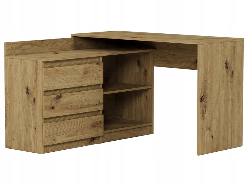 Rohový PC stolek Norgu (artisan)