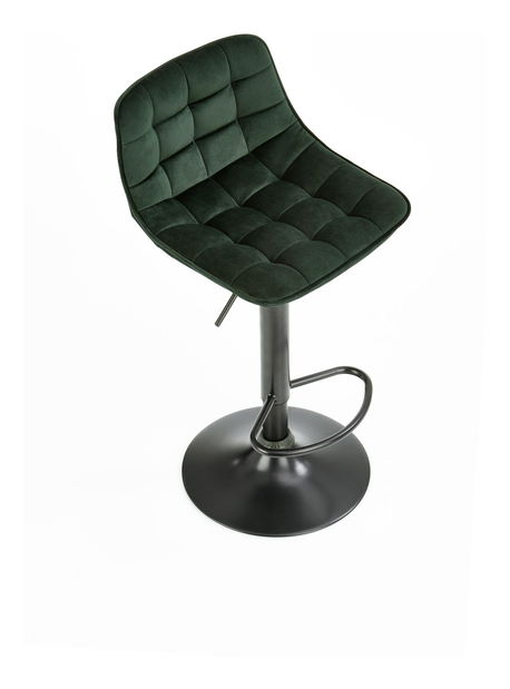 Barová židle Hertha (tmavozelená)