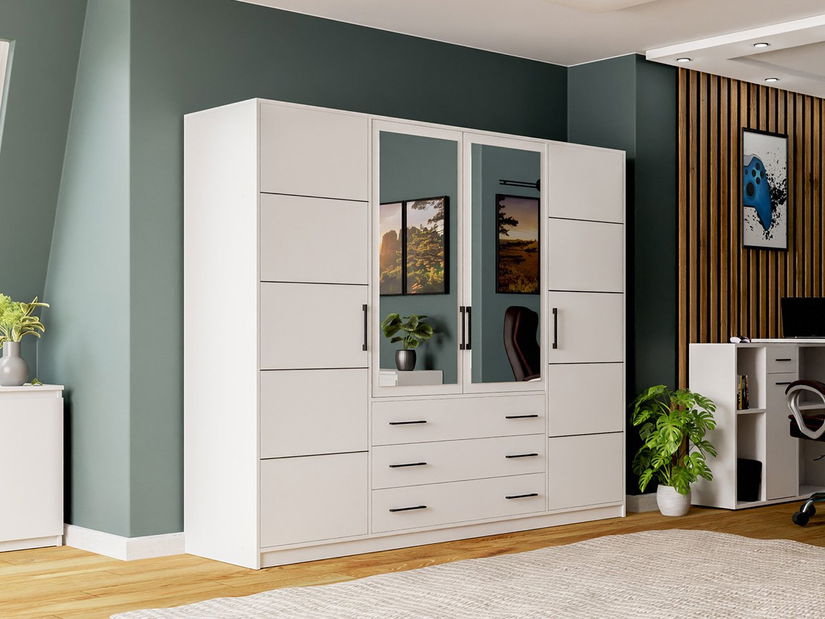 Šatní skříň Lenona 240 (bílá)