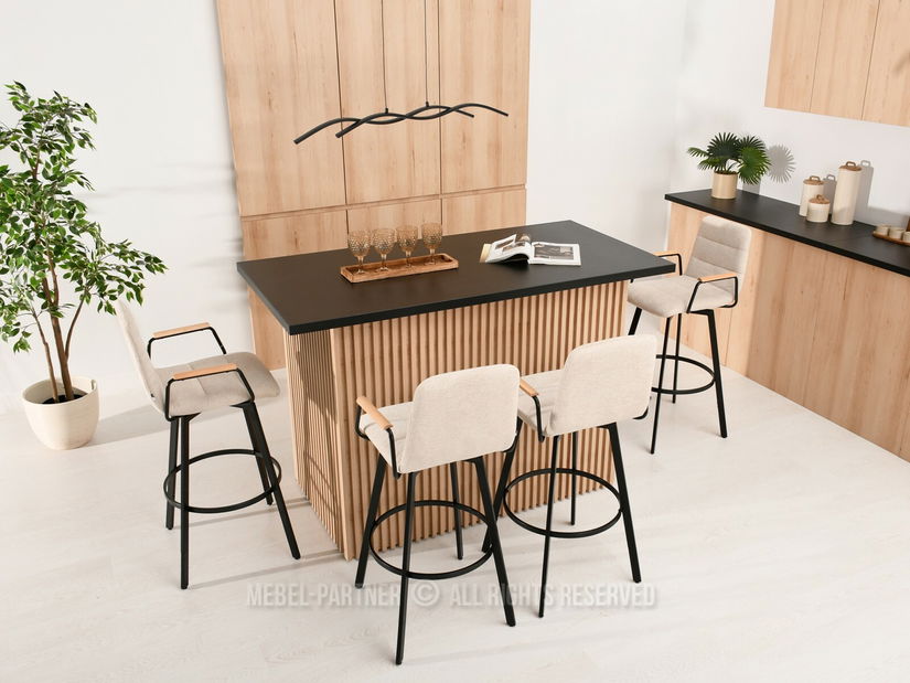 Židle Jindřich (krémová + černá)