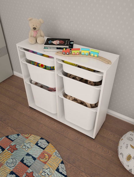 Organizér na hračky Dremonka 5 (bílá)