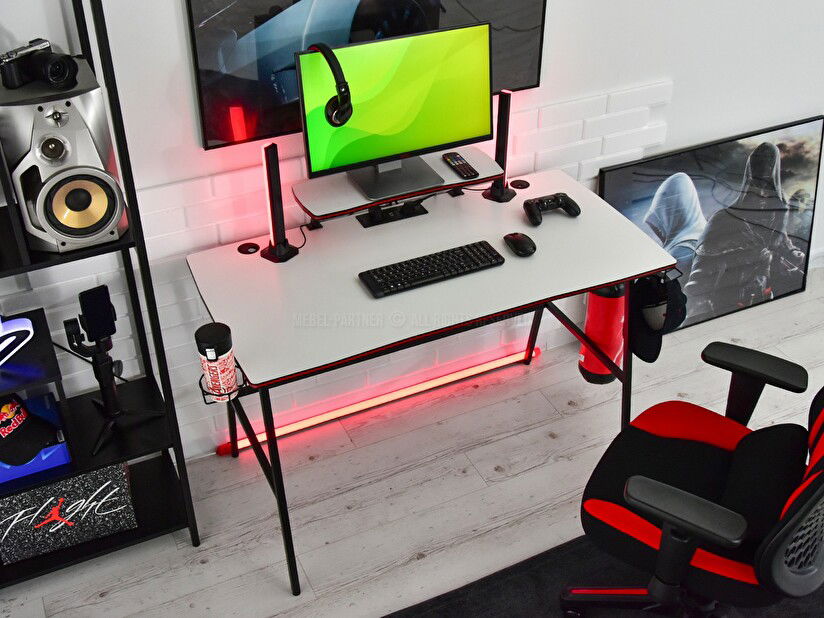 PC stolek Stigma (bílá + černá)