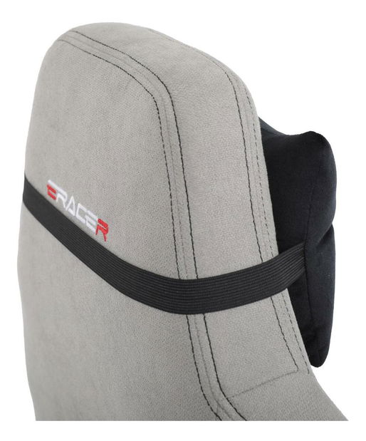 Herní křeslo Bloqueo (stříbrná)