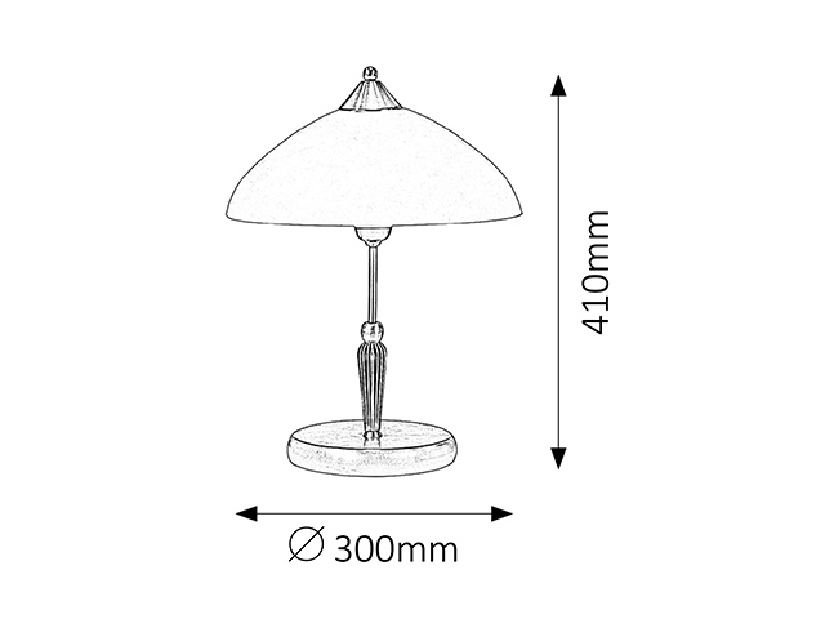 Stolní lampa Regina 8172 (bronzová + krémová)