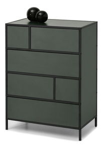 Komoda Soren Kom (zelená + černá)