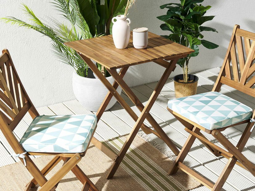 Sada 2 ozdobných polštářů Terno (modrá)