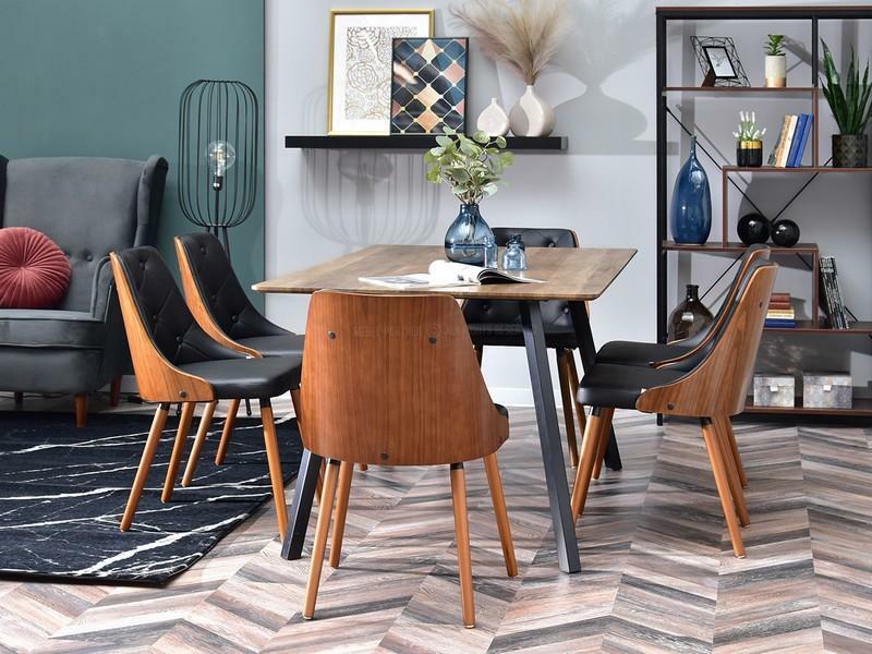 Židle Mira (ořech tmavý + ořech)