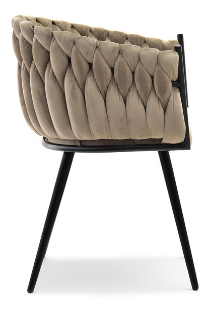 Jídelní židle Radio (béžová + černá)