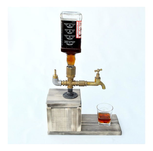 Dávkovač nápojů Libiki 2 (ořech + zlatá)