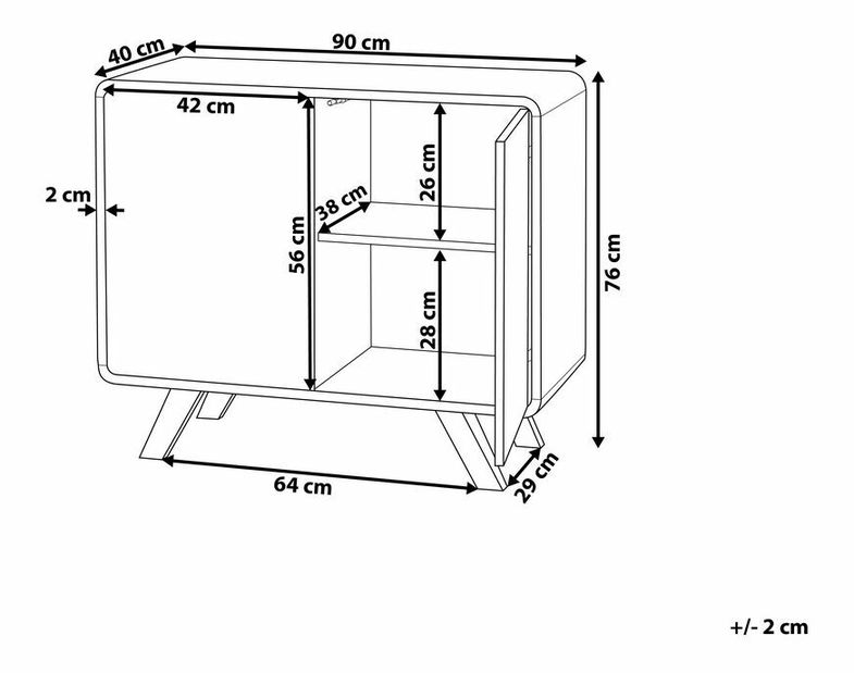 Skříňka Maleny (bílá)