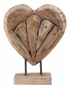 Dekorace srdce Anselia (přírodní)