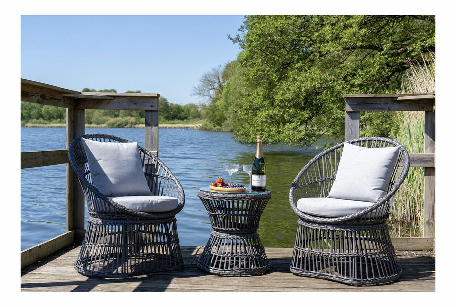 Zahradní set Naderia (šedá)