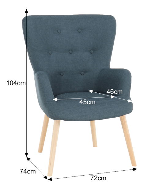 Křeslo Escravo (šedá)