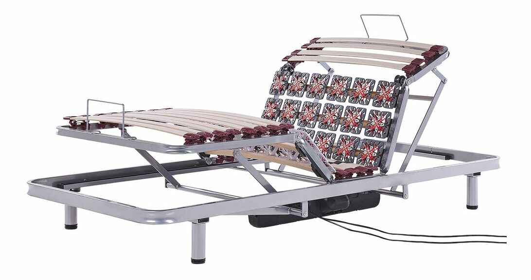 Lamelový rošt 200x90 cm Muun (šedá) (elektrický)