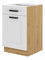 Dolní kuchyňská skříňka Lucid 50 D 1F 1S (dub artisan + bílá)