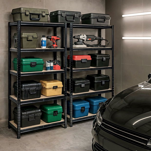 Set 2ks. regálů Sustituido 2 (černá)