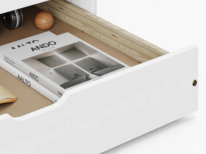 Jednolůžková postel 90x200 cm Marcy (bílá)