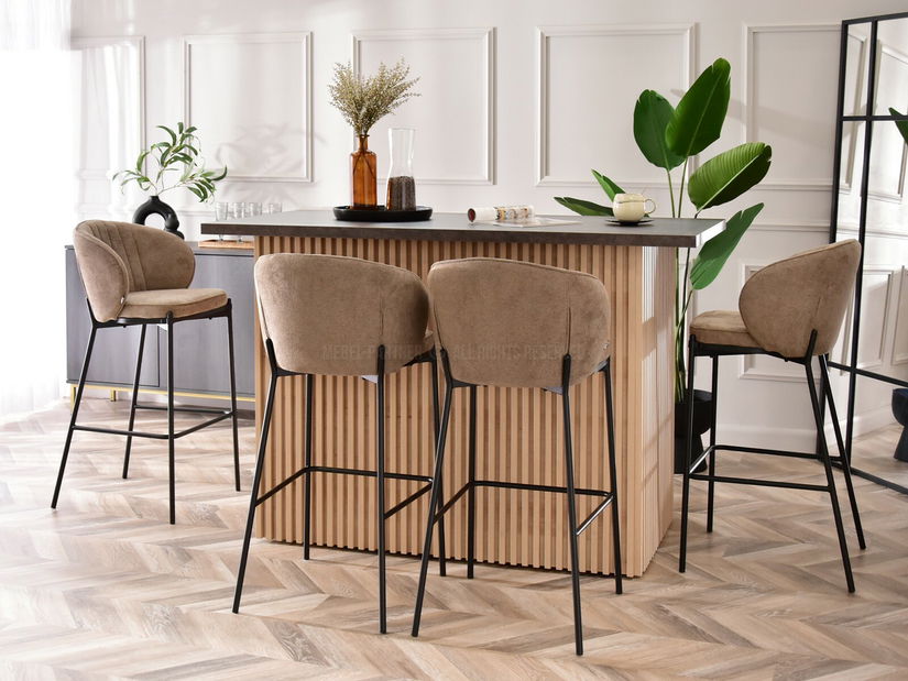 Židle Farah (béžová + zlatá)