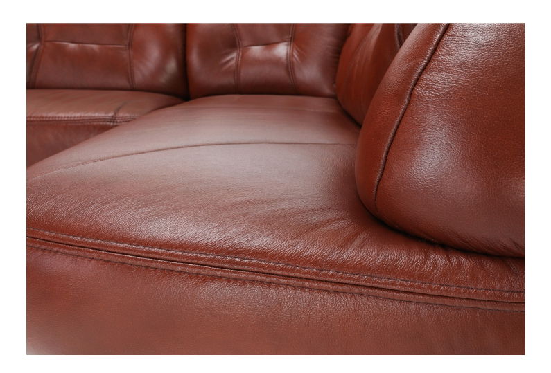 Kožená rohová sedací souprava Lamerton (P)