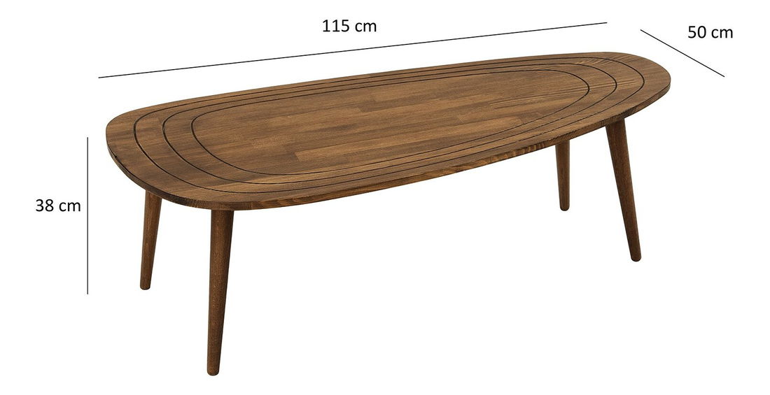 Konferenční stolek Sweeney (Ořech) *výprodej