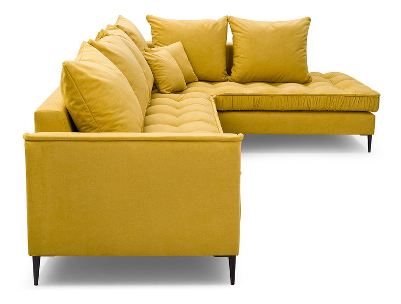 Rohová sedací souprava Lunara (žlutá) (P)