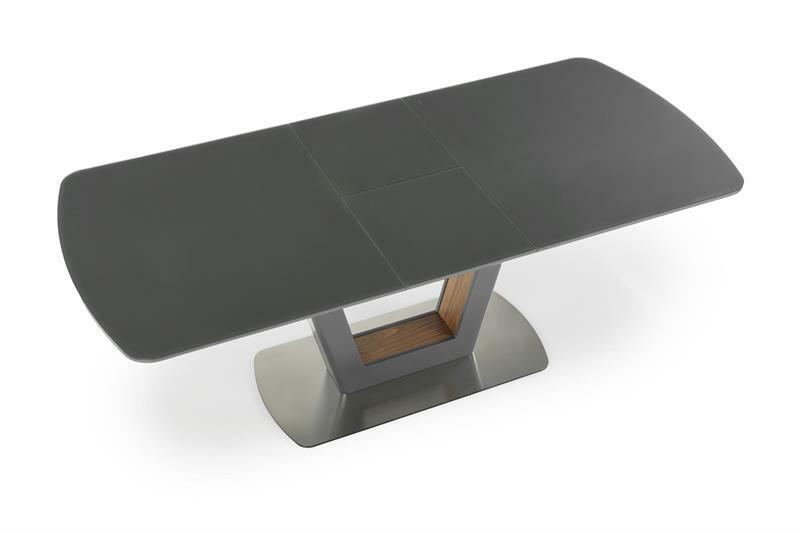 Rozkládací jídelní stůl 160-240 cm Billie (antracit) (pro 6 8 osob)