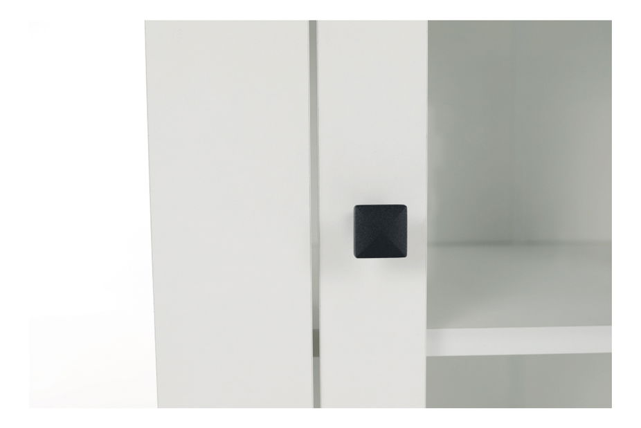 Vitrína Leoras MZ4 (bílá + dub grand)