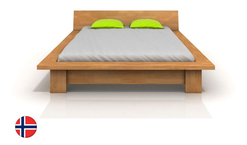 Manželská postel 180 cm Naturlig Boergund (buk)