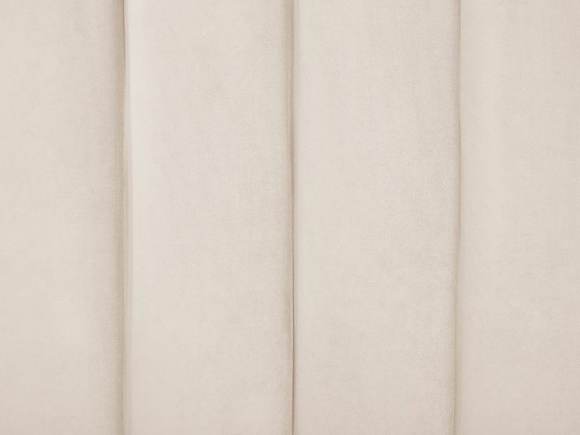 Manželská postel 180 cm Alise (béžový samet) (s roštem)