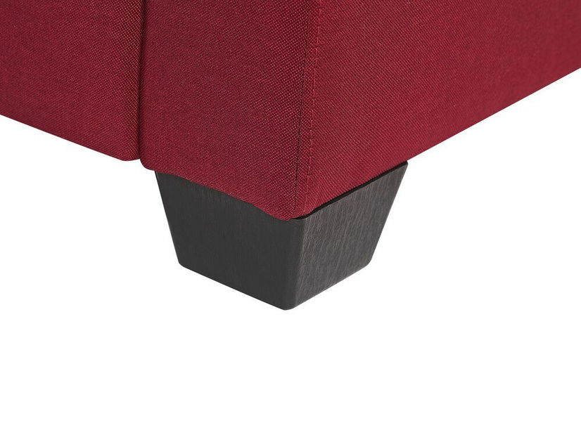 Rohová sedací souprava VENNA (tmavě červená) (L)