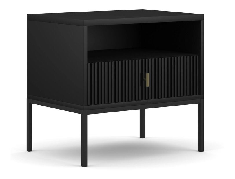 Noční stolek Militaba (černá)