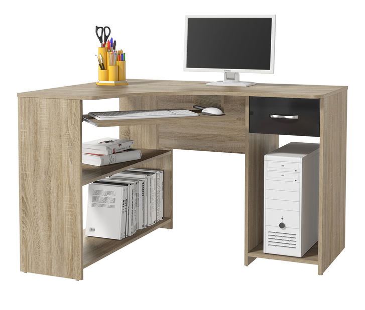 Rohový PC stolek Modul P1DS0M14