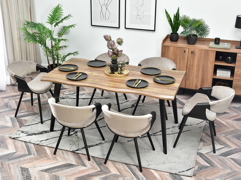 Židle Bjorn K (béžová + černá)