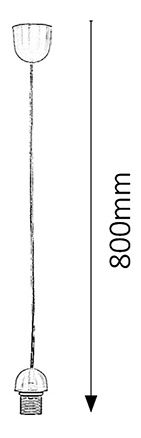 Závěsné svítidlo Fix 1332 (průhledná)