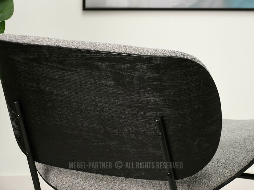 Křeslo Black (šedá + černá)