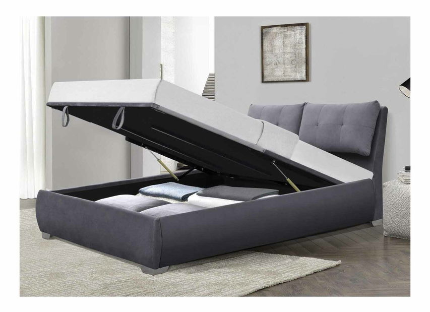 Manželská postel Brila (šedá)